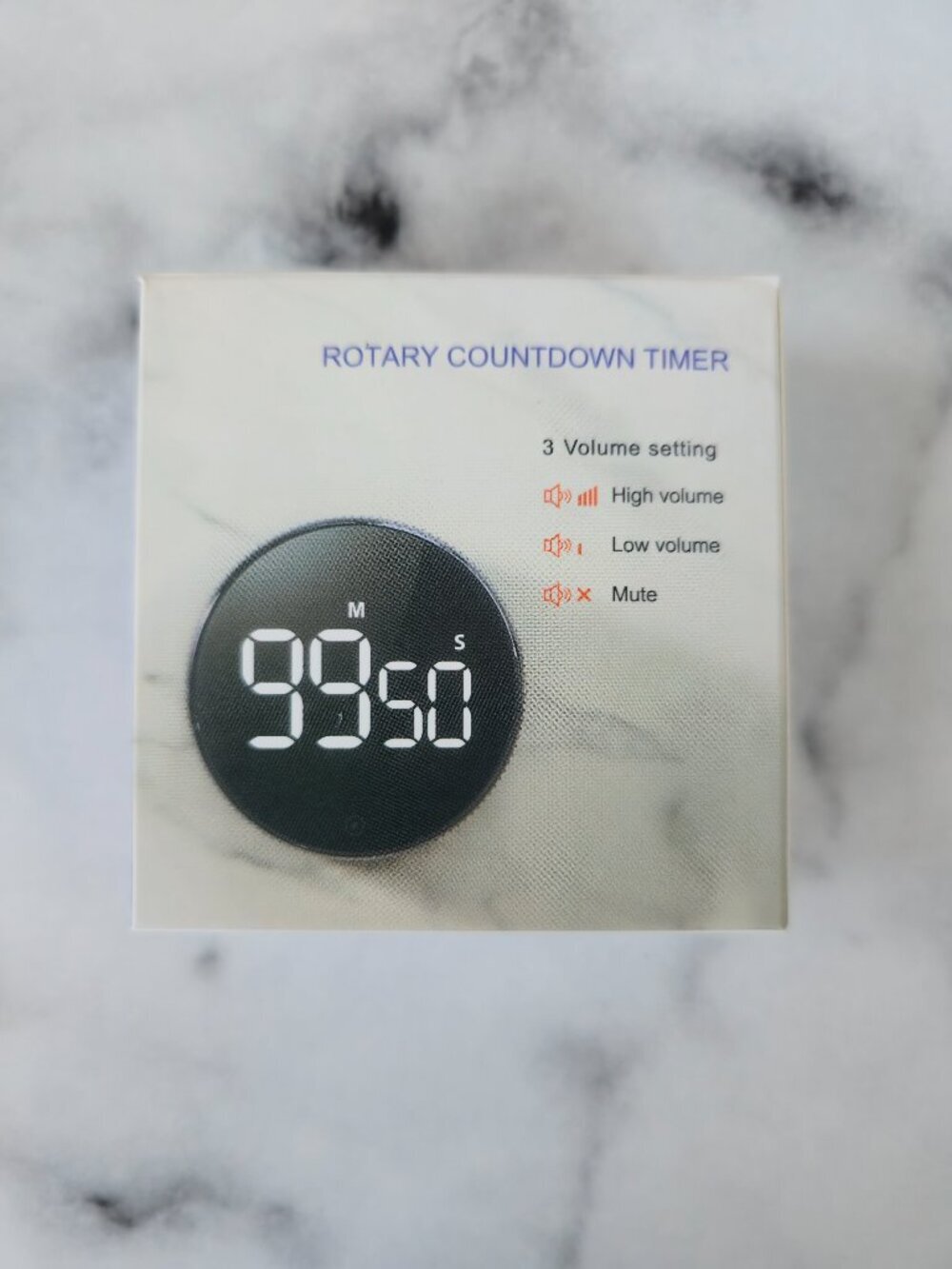 Magnetic Digital Kitchen Timer | Cooking, Study, Shower Countdown Clock - Picture 7 of 8